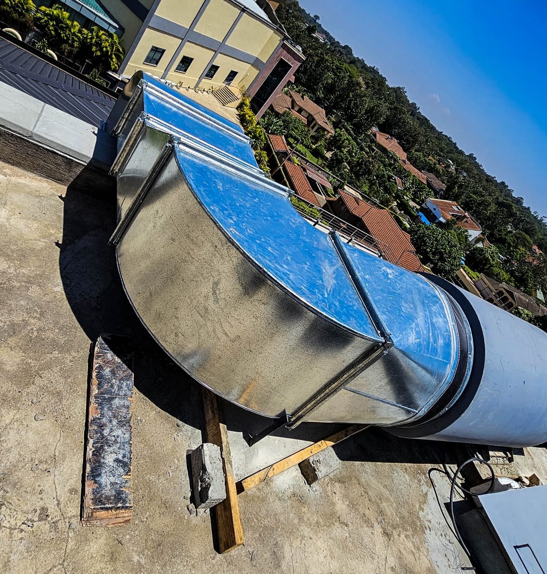 Duct work still under extraction system